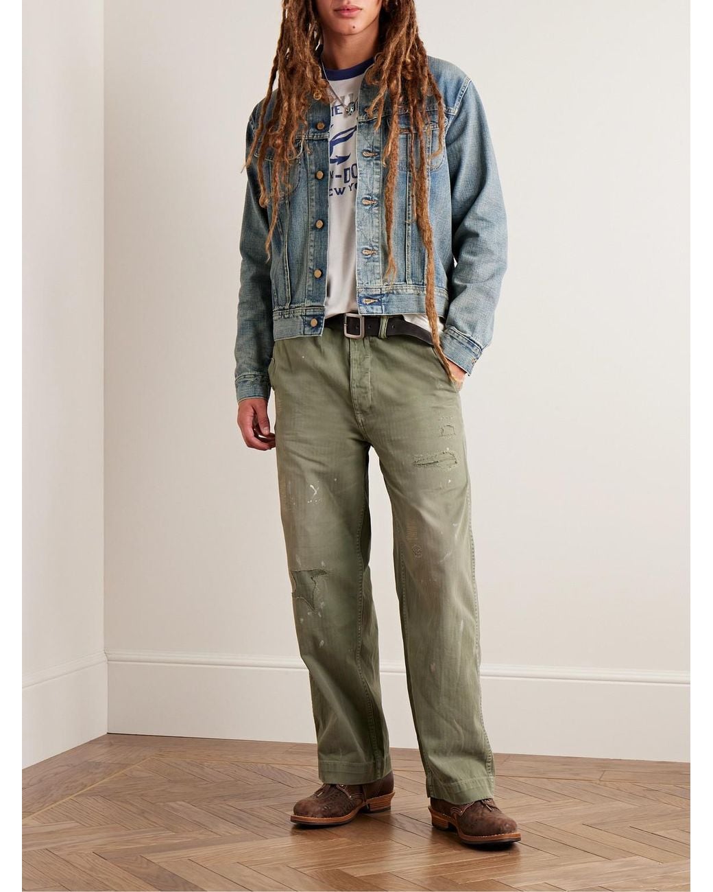 RRL Blue Denim Jacket for men