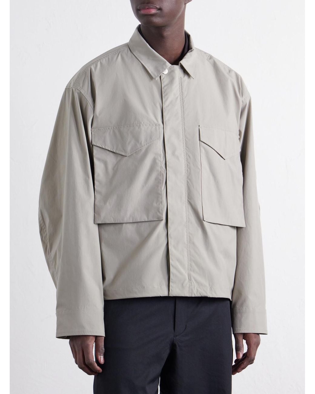 Goldwin Gray Shell Ski Jacket for men