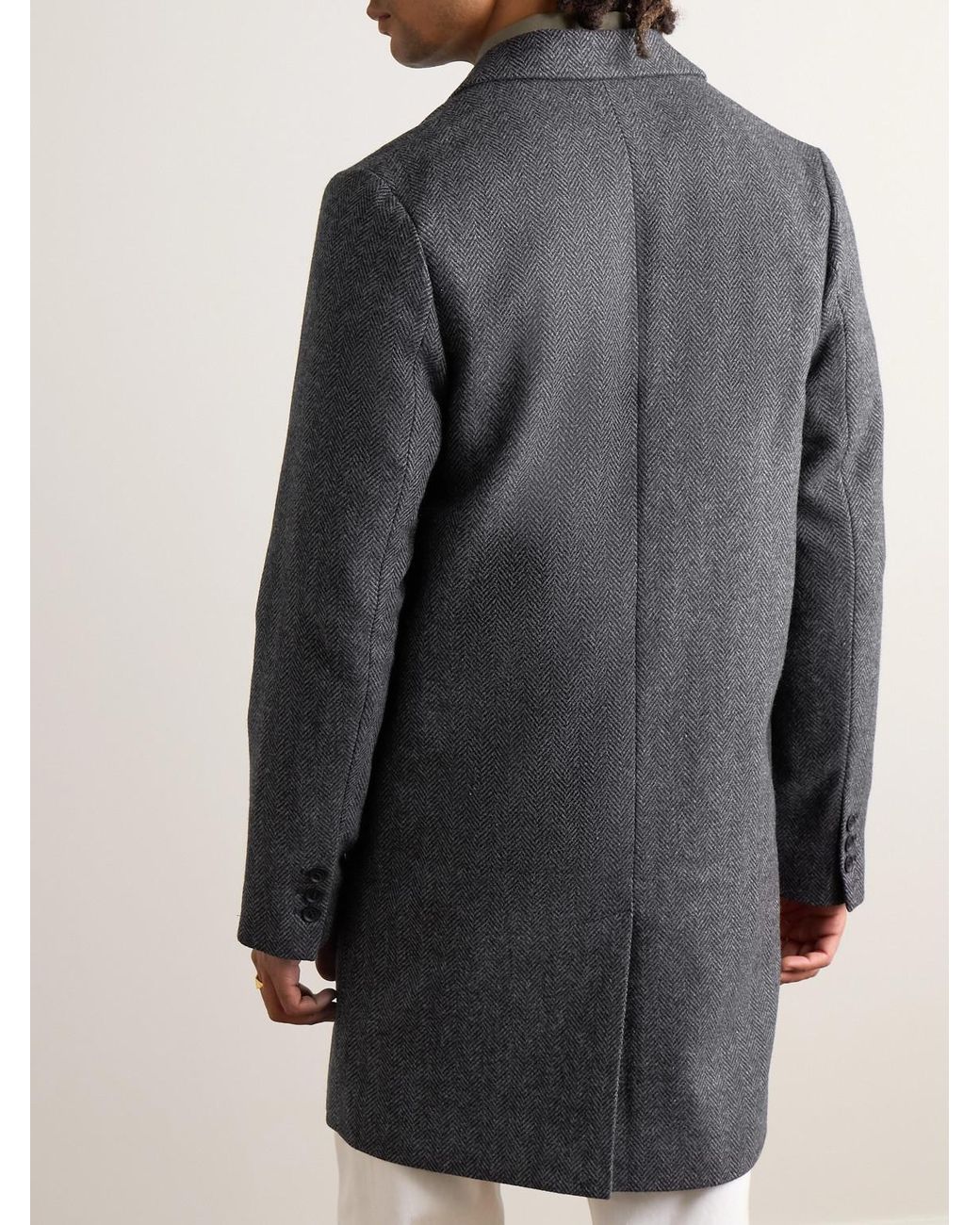 ジャケット・アウター A.P.C. Ivan Herringbone Wool-Blend Coat A.P.C.（アーペーセー）の「A.P.C. Ivan Herringbone Wool-Blend