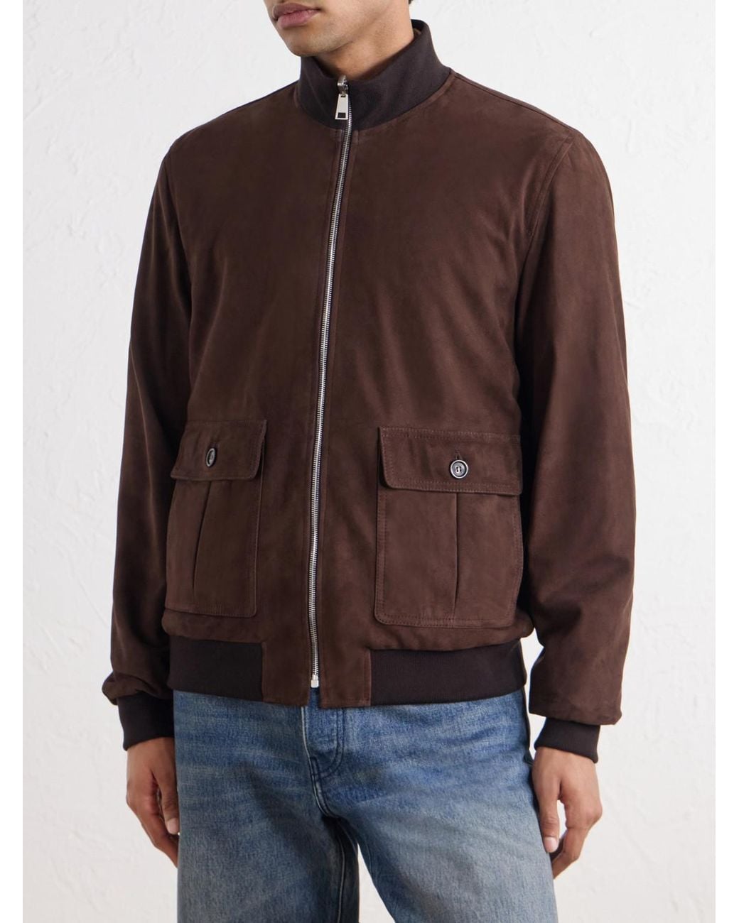Valstar Brown Reversible Suede Jacket for men