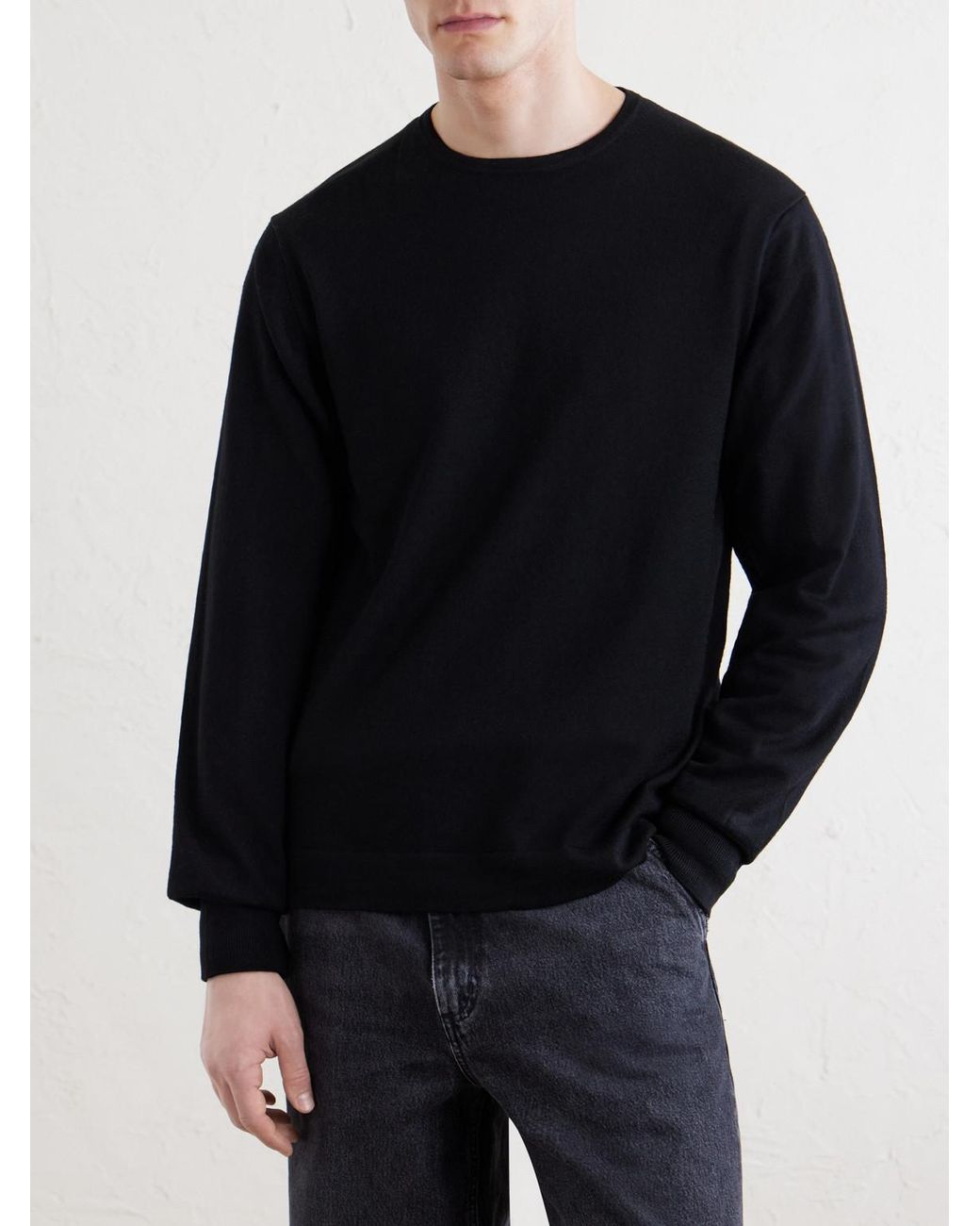 Officine Generale Blue Nina Merino Wool Sweater for men
