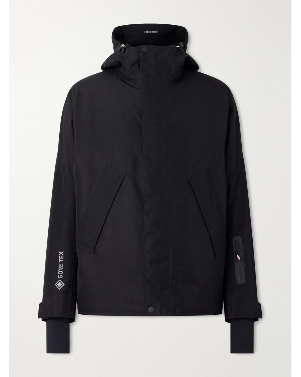 Moncler Black Lambir Padded Canvas Ski Jacket for men