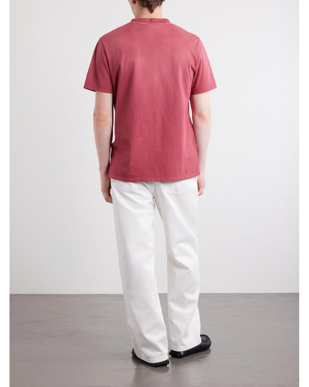 Loewe Anagram-Embroidered Cotton-Jersey T-Shirt for men
