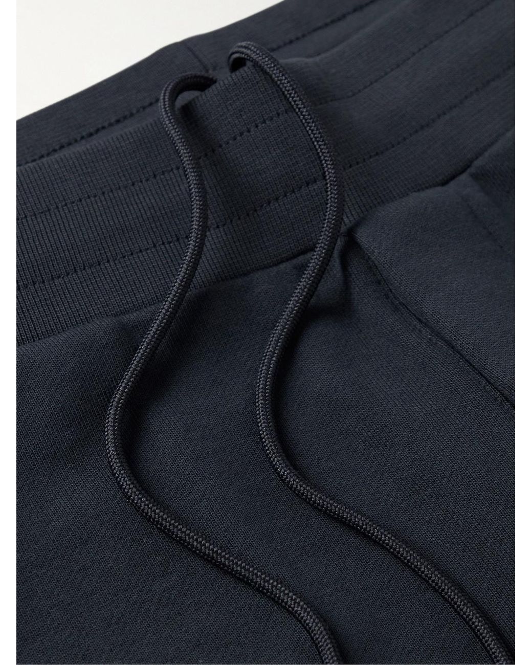 Moncler Blue Tapered Striped Cotton-Jersey Sweatpants for men