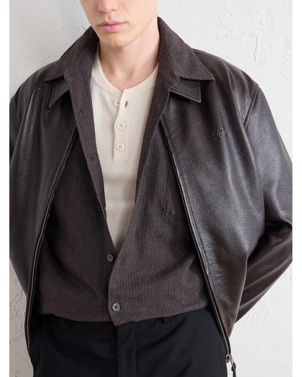 Our Legacy Black Borrowed Checked Woven Shirt for men