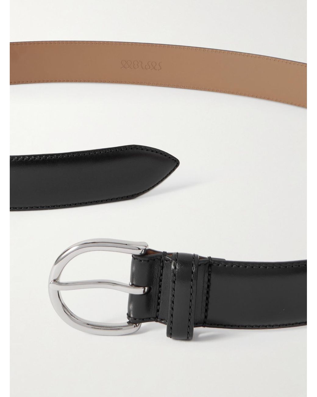 Morjas Black The Belt 3Cm Leather Belt for men