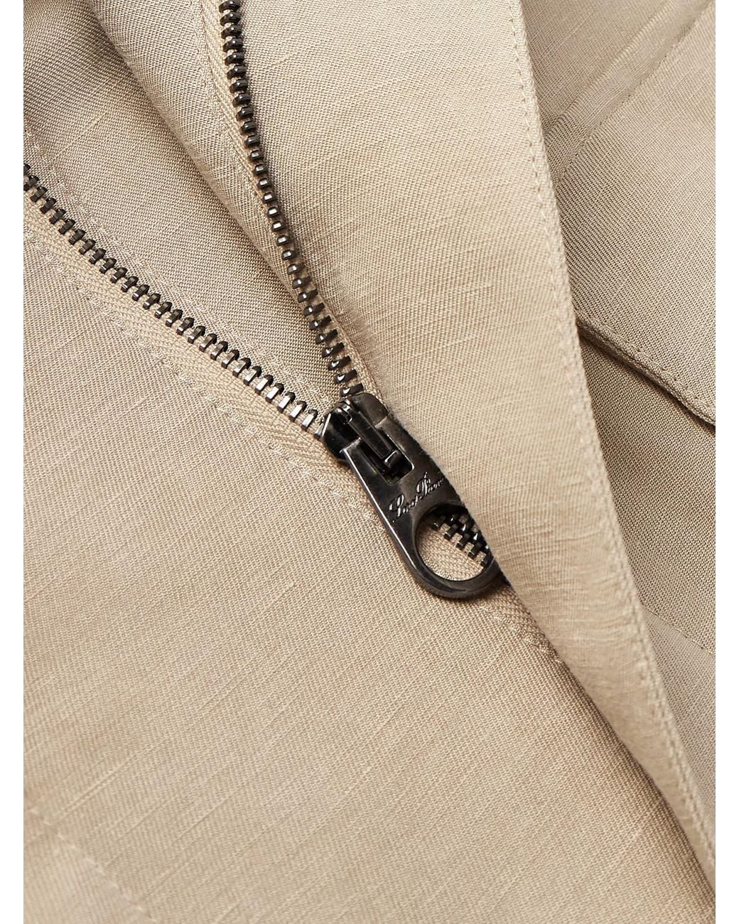Loro Piana Natural Linen And Silk-Blend Field Jacket for men
