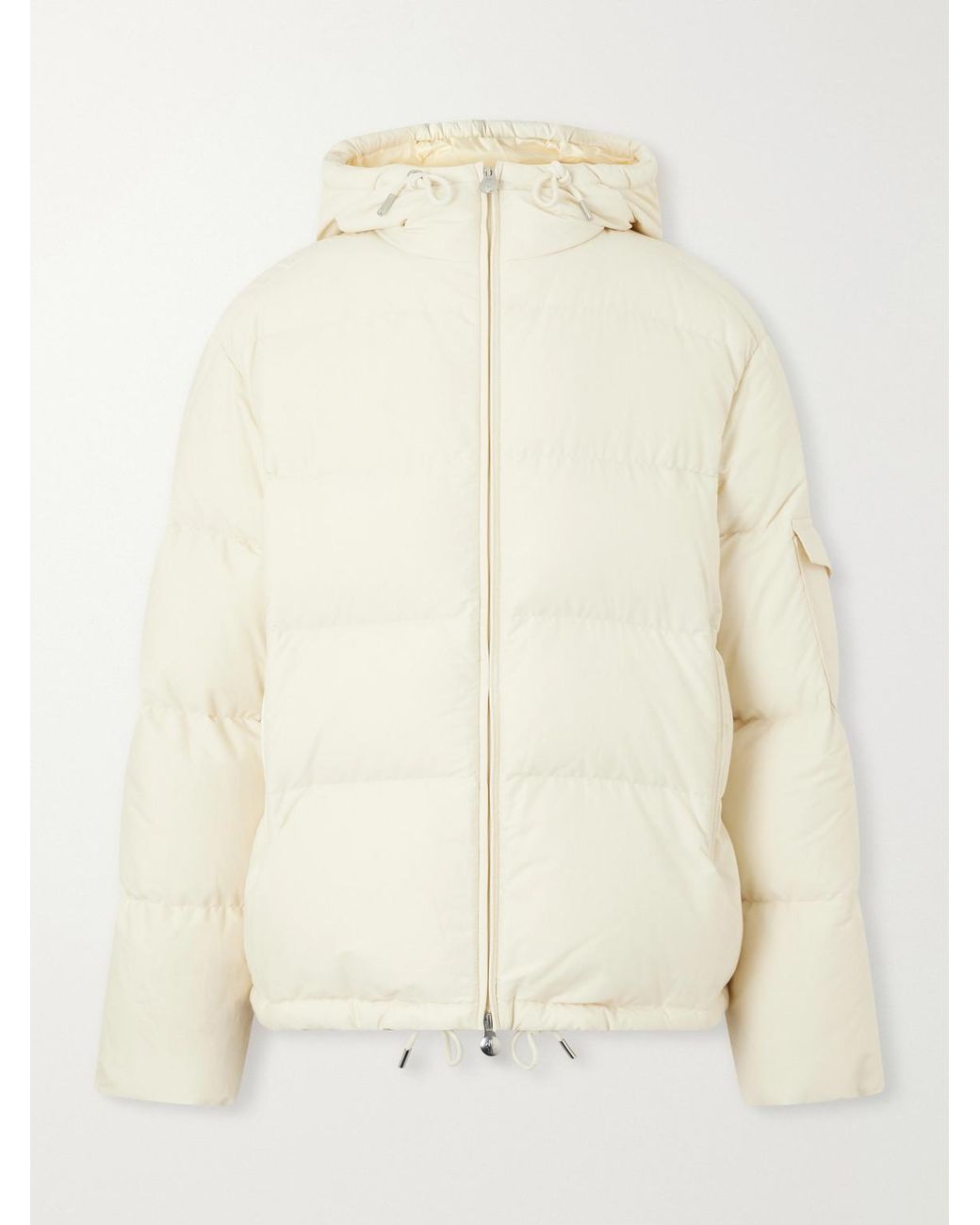 Moncler Natural Himalaya Hooded Quilted Cotton-Blend Shell Down Jacket for men