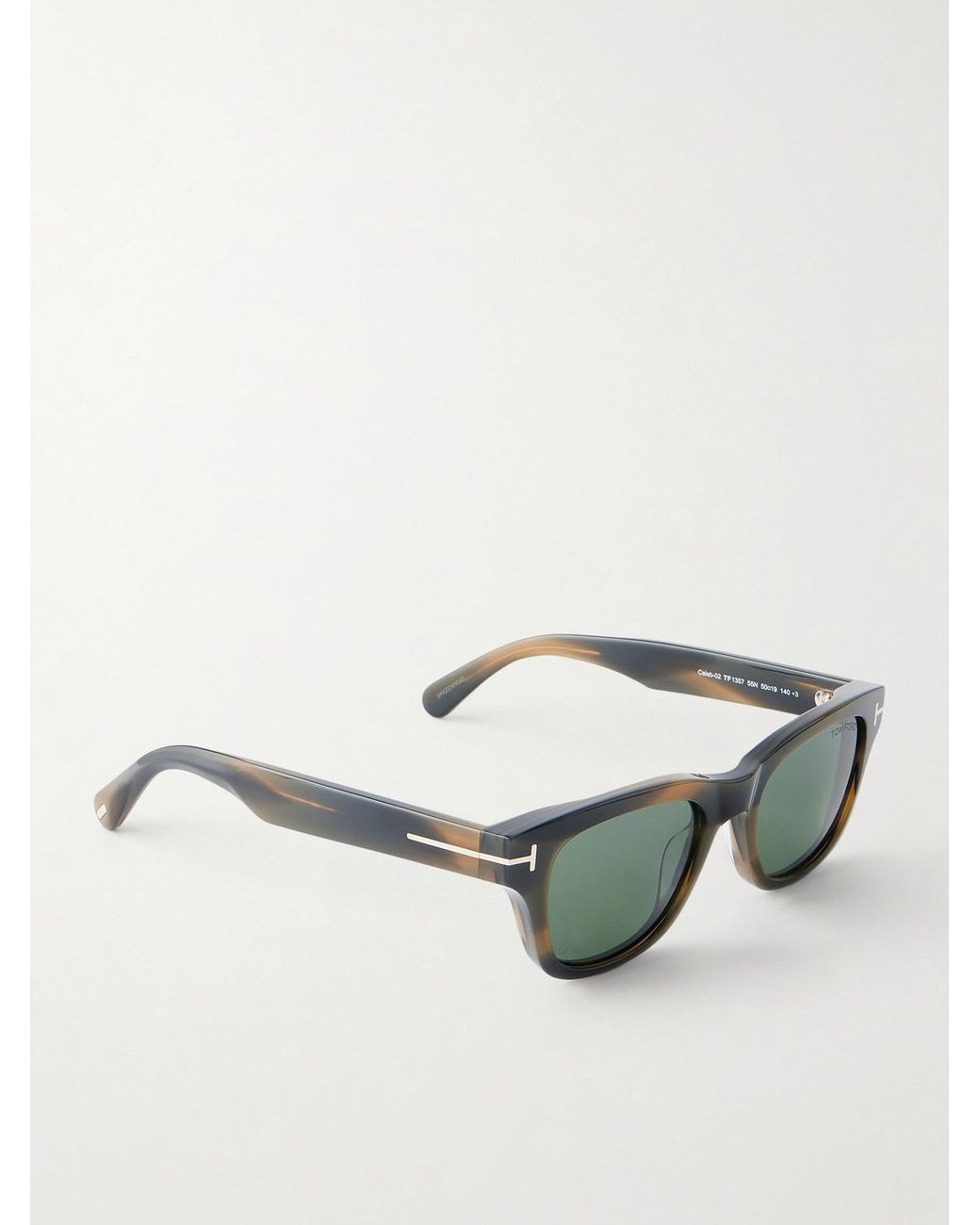 Tom Ford Green Caleb-02 Square-Frame Acetate Sunglasses for men