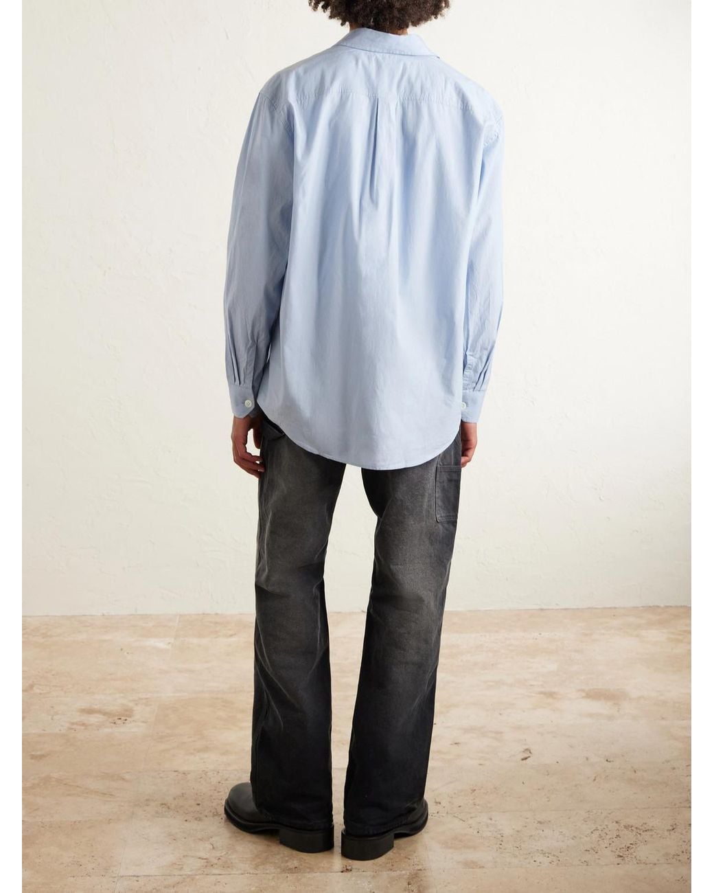 Our Legacy Blue Beyond Tm Lyocell And Cotton-blend Shirt for men