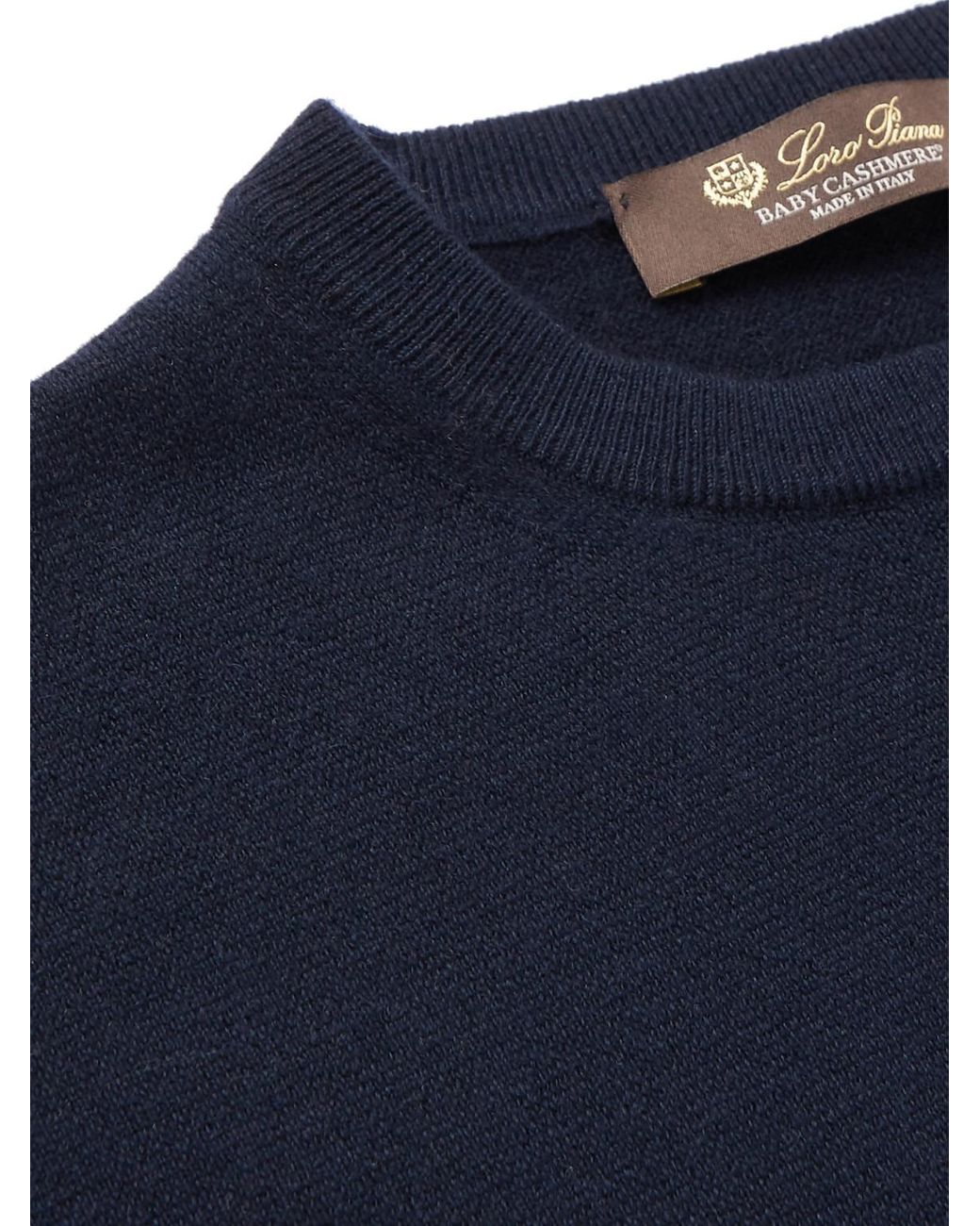 Loro Piana Blue Slim-Fit Baby Cashmere Sweater for men
