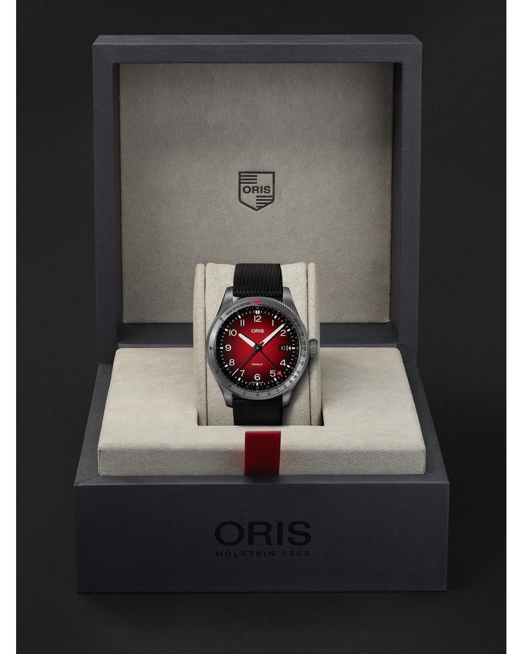 Oris Black Propilot Gmt Automatic Pvd-Coated Stainless Steel Watch, Ref. 01 798 7773 4268-07 3 20 14Glc for men