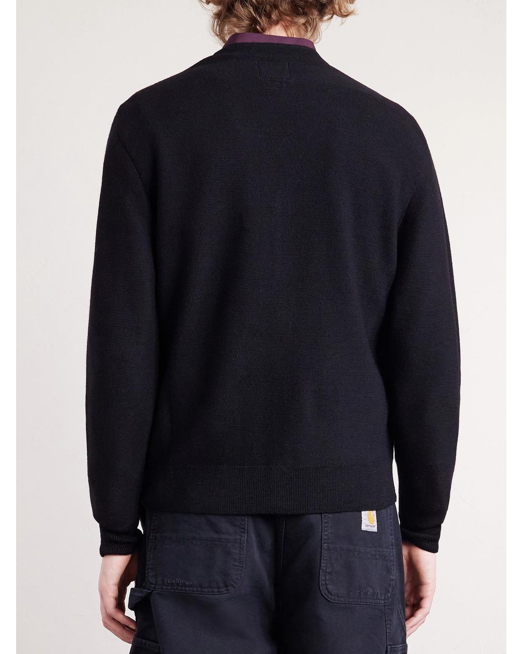 Visvim Blue Selmer Wool Cardigan for men
