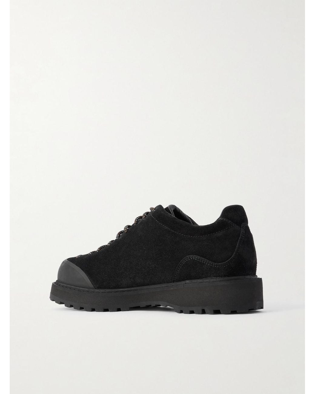 Diemme Black Ampezzo Suede Hiking Sneakers for men