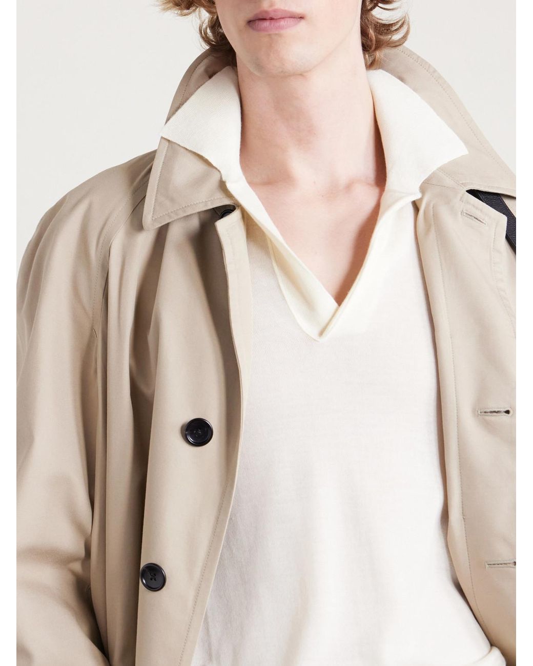 Tom Ford White Cashmere Polo Shirt for men