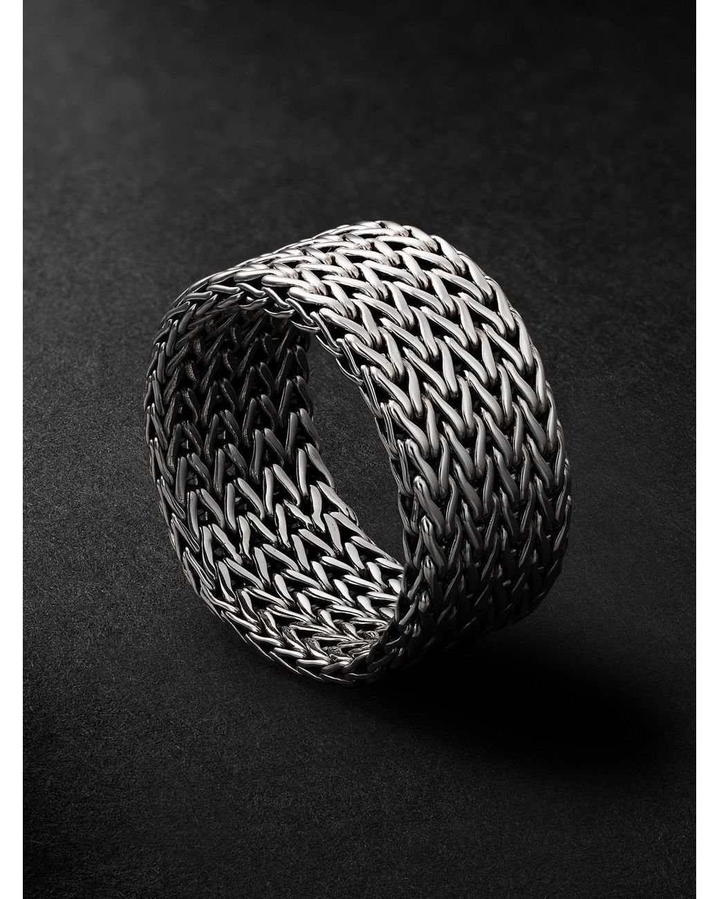 Rata Sterling Ring di John Hardy in Black da Uomo