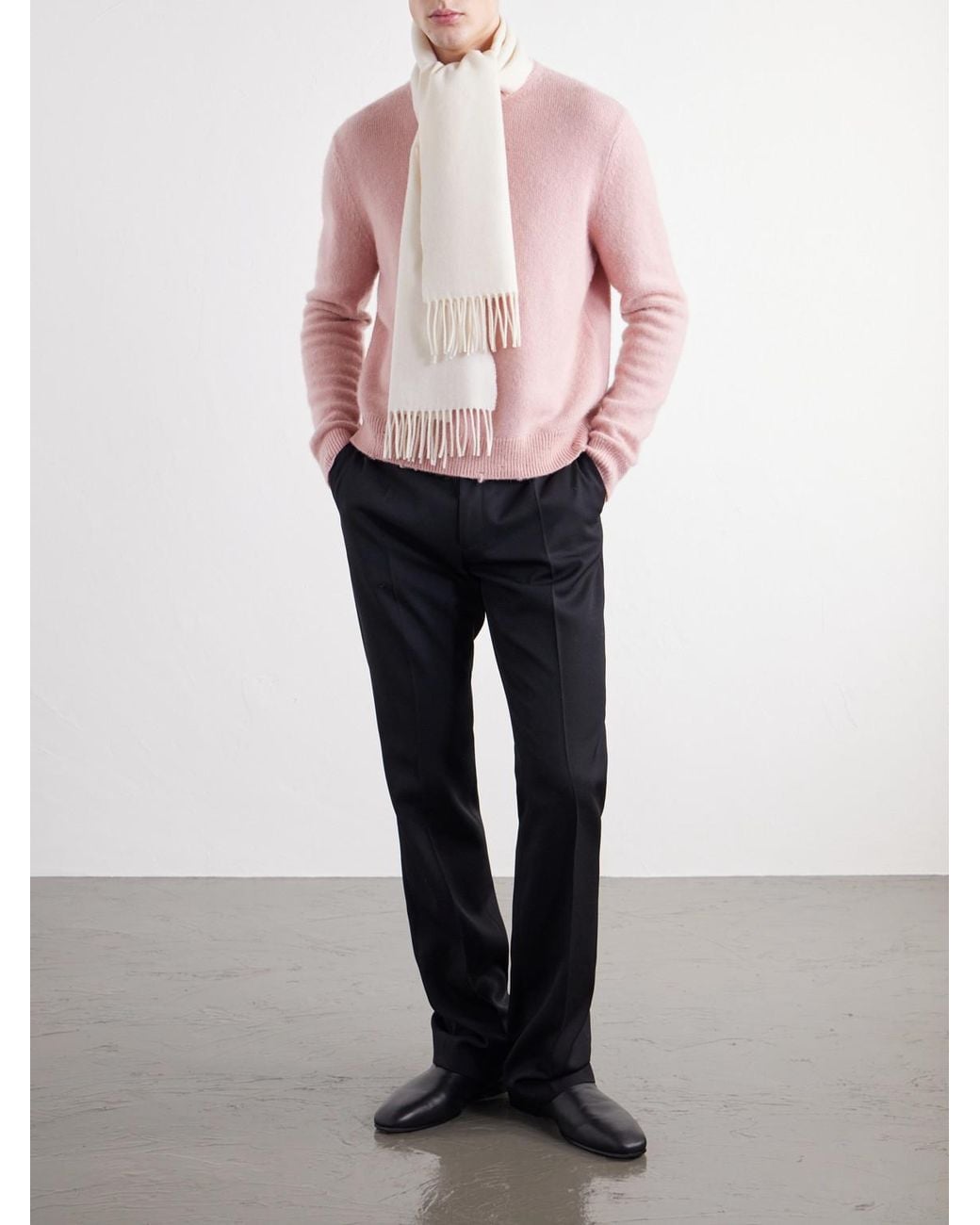 Totême  Natural Wool Scarf for men