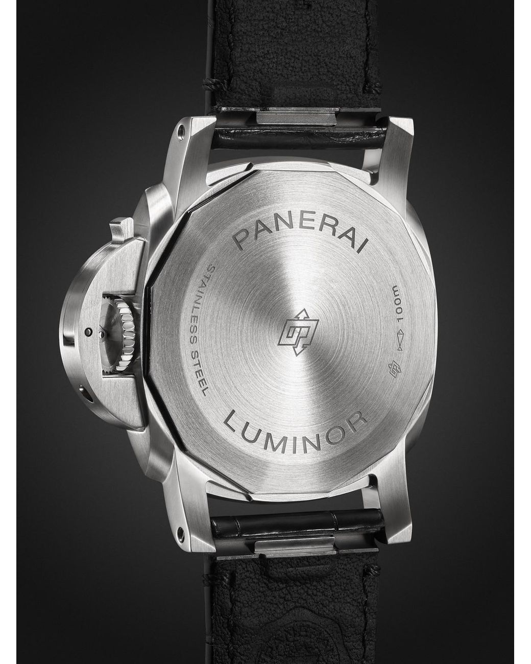 Panerai Black Luminor Marina Quaranta Automatic Stainless Steel Watch, Ref. Pam01271 for men