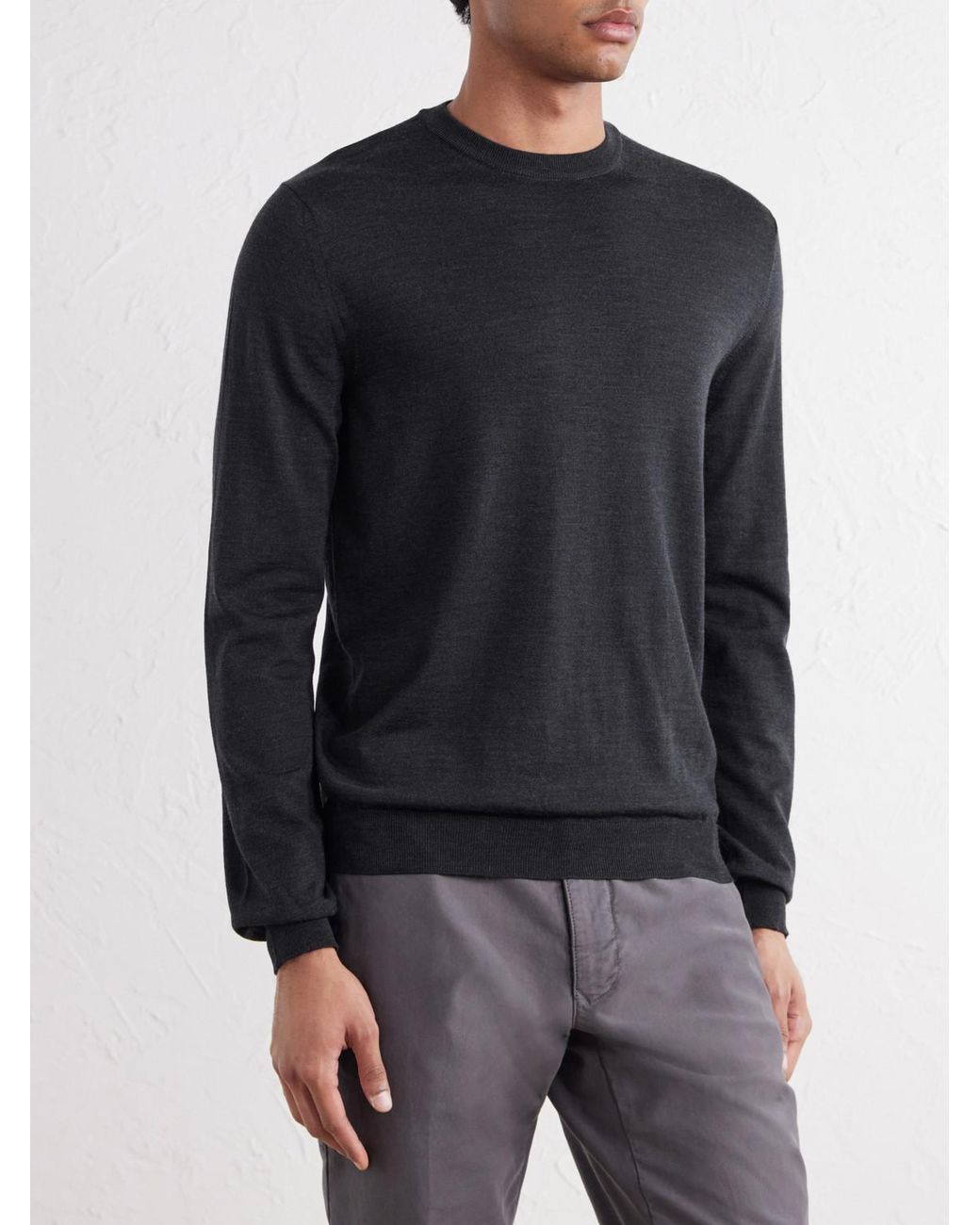 Slowear Blue Zanone Slim-Fit Flexwool Sweater for men
