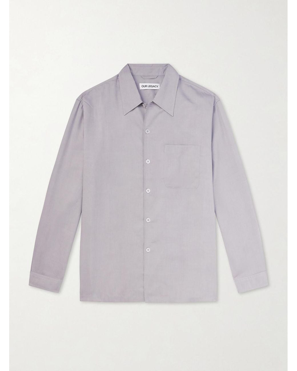 Our Legacy Gray Every Tencel Lyocell Shirt for men