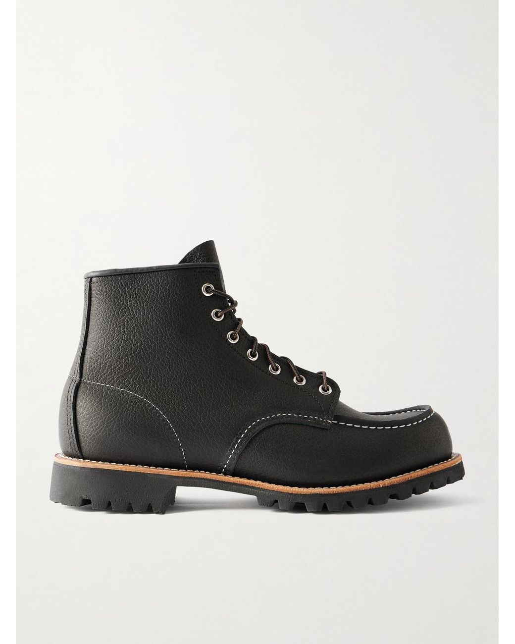 Red Wing Black 8146 Roughneck Full-grain Leather Boots for men