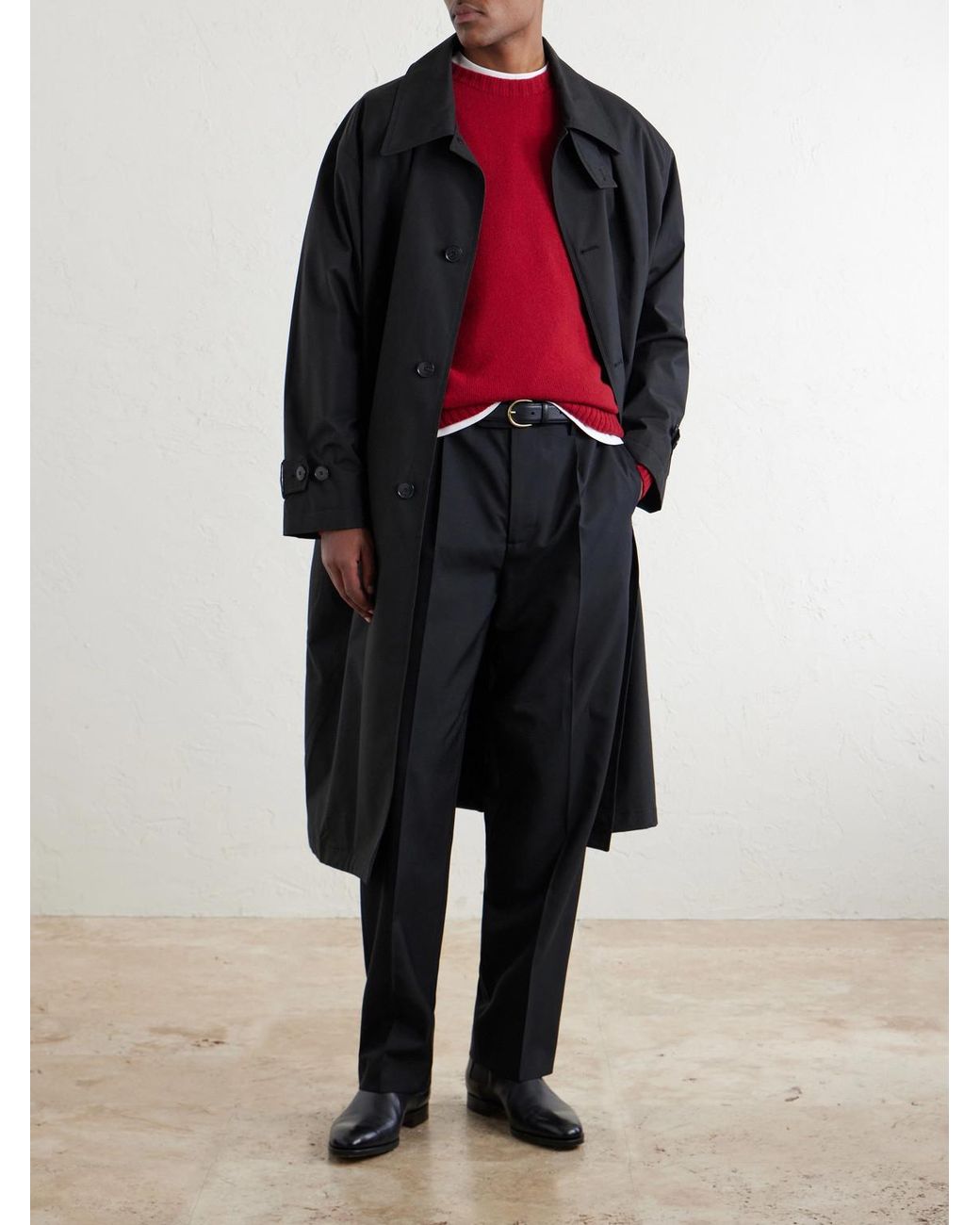 John Smedley Red Norfolk Recycled-Cashmere And Merino Wool-Blend Sweater for men