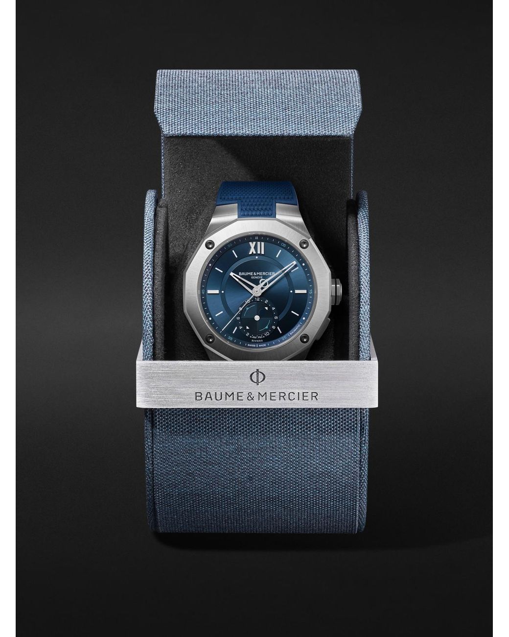 Baume & Mercier Blue Riviera Baumatic Tideograph Limited Edition Automatic Stainless Steel Watch, Ref. 10761 for men