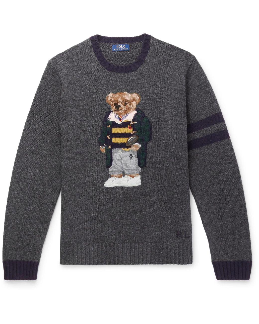 Polo Ralph Lauren Bear Sweater in Grey 