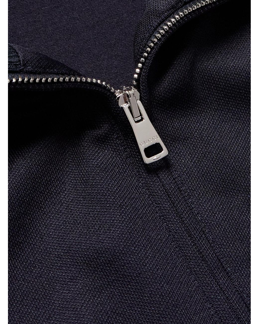 Gucci Blue Striped Jersey Track Jacket for men