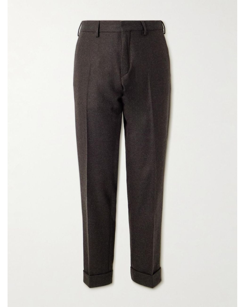 Dries Van Noten Black Straight-Leg Wool Trousers for men