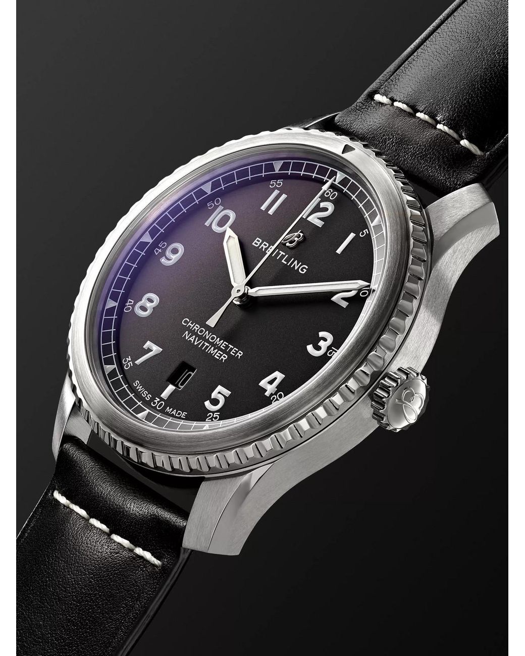 Breitling Navitimer 8 Automatic 41mm Steel And Leather Watch Ref. No. A17314101b1x1 in Black for Men Lyst UK
