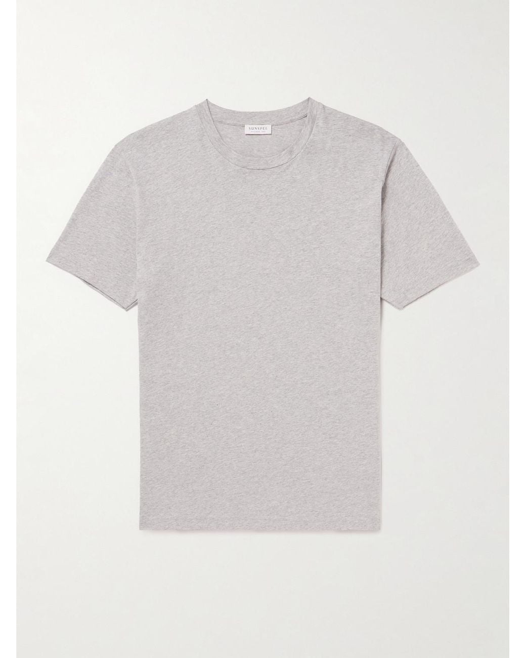Sunspel White Riviera Supima Cotton-Jersey T-Shirt for men