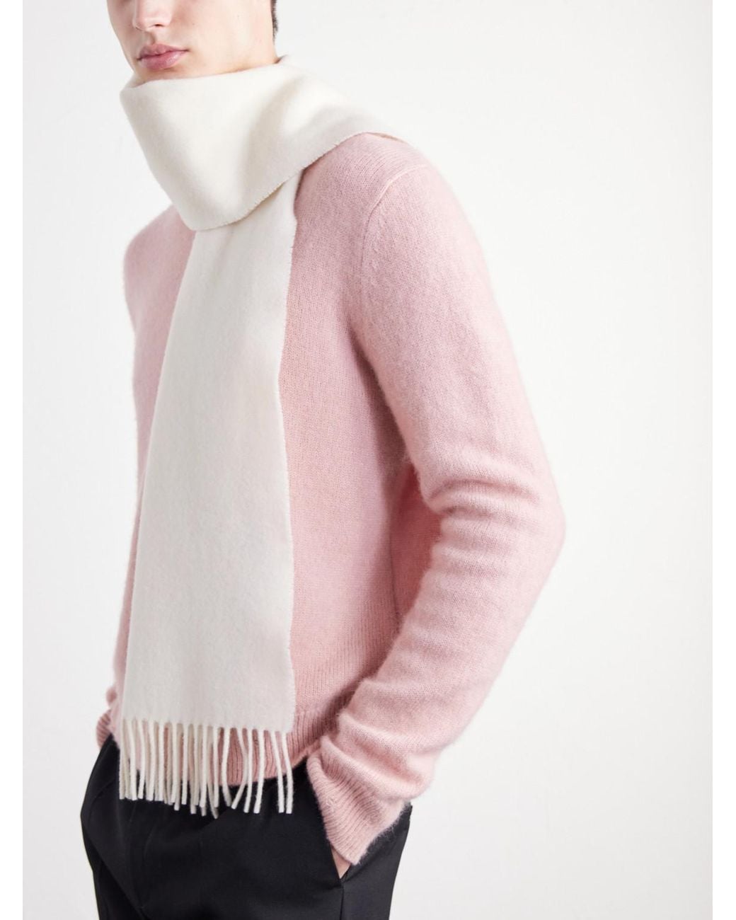 Totême  Natural Wool Scarf for men