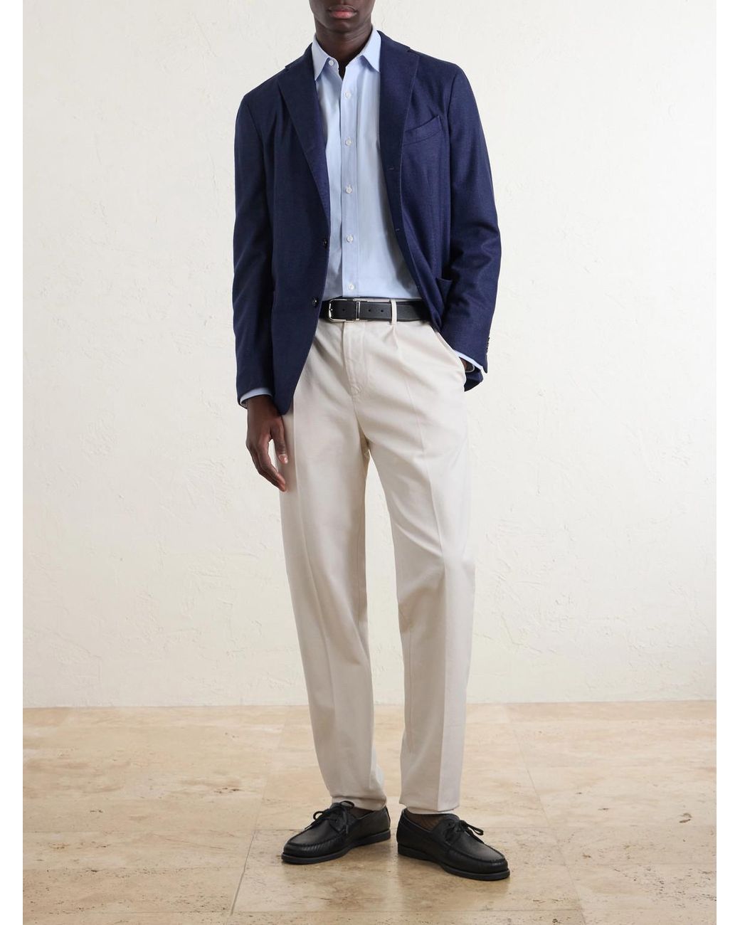 Boglioli Blue Wool-blend Blazer for men