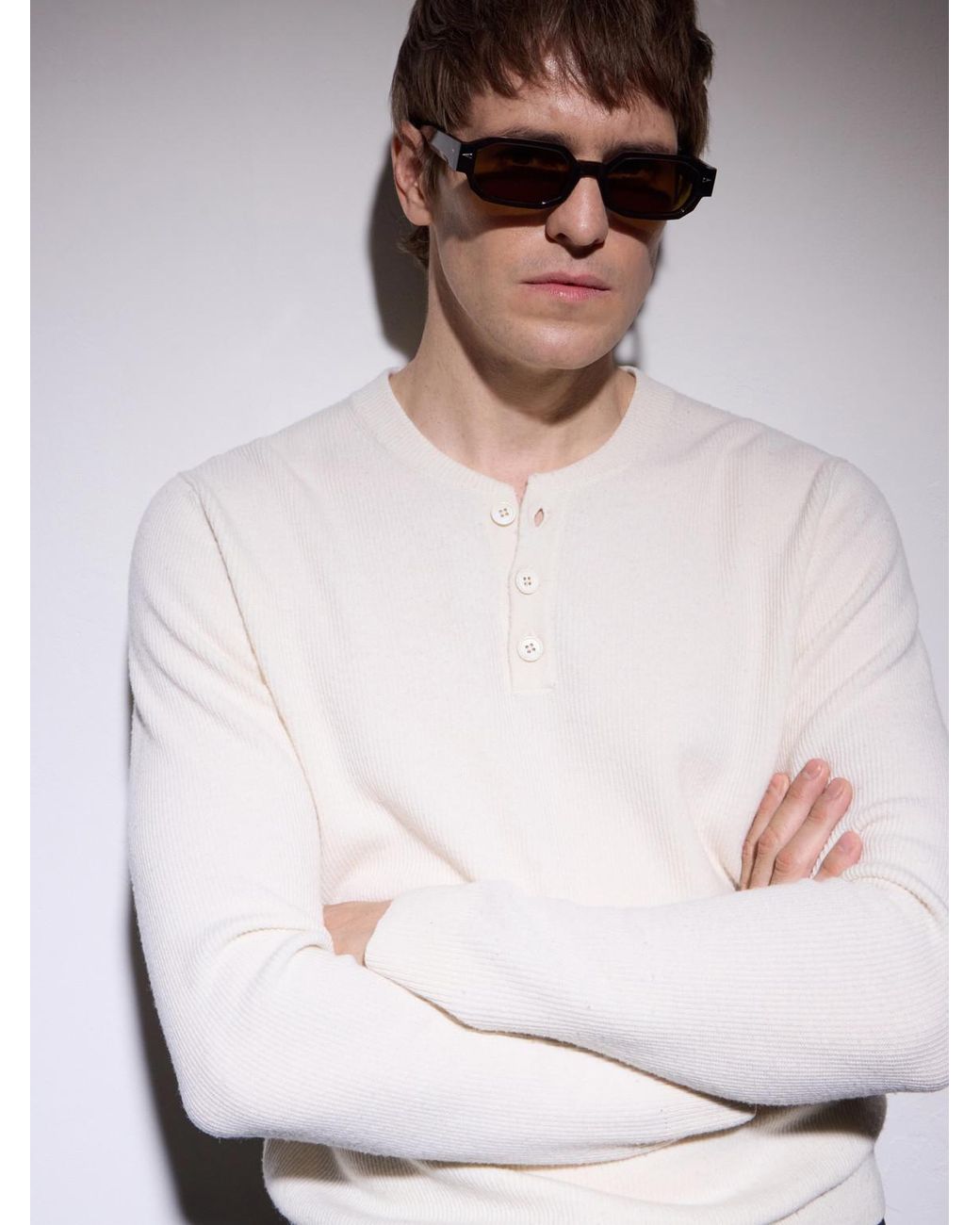 Ahlem Brown Jules Geometric Round-Frame Acetate Sunglasses for men