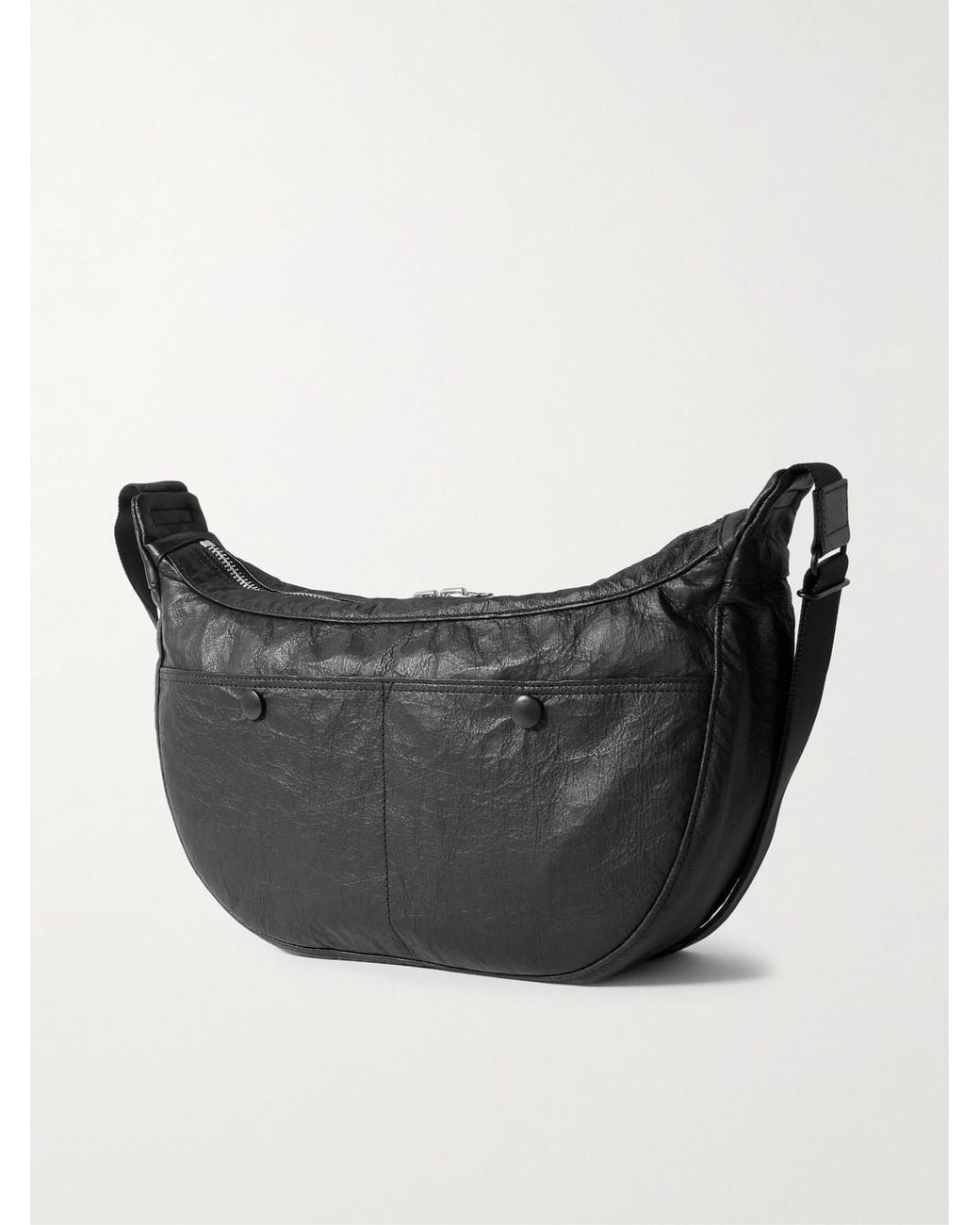 Porter-Yoshida and Co Black Freestyle Dyneema Textured-Leather Messenger Bag for men