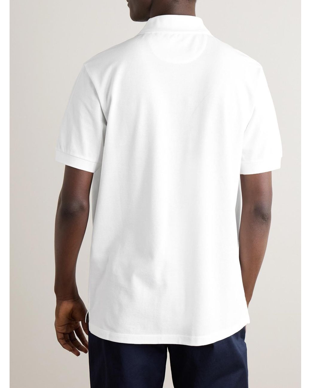 Paul Smith White Cotton-Piqué Polo Shirt for men