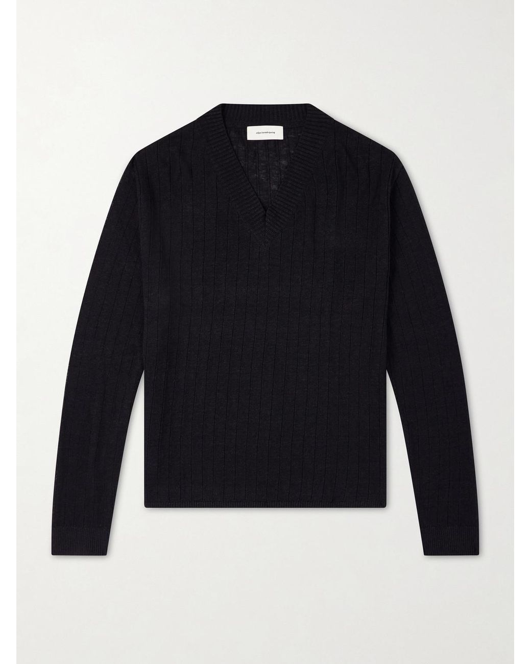 mfpen Blue Linen-blend Sweater for men