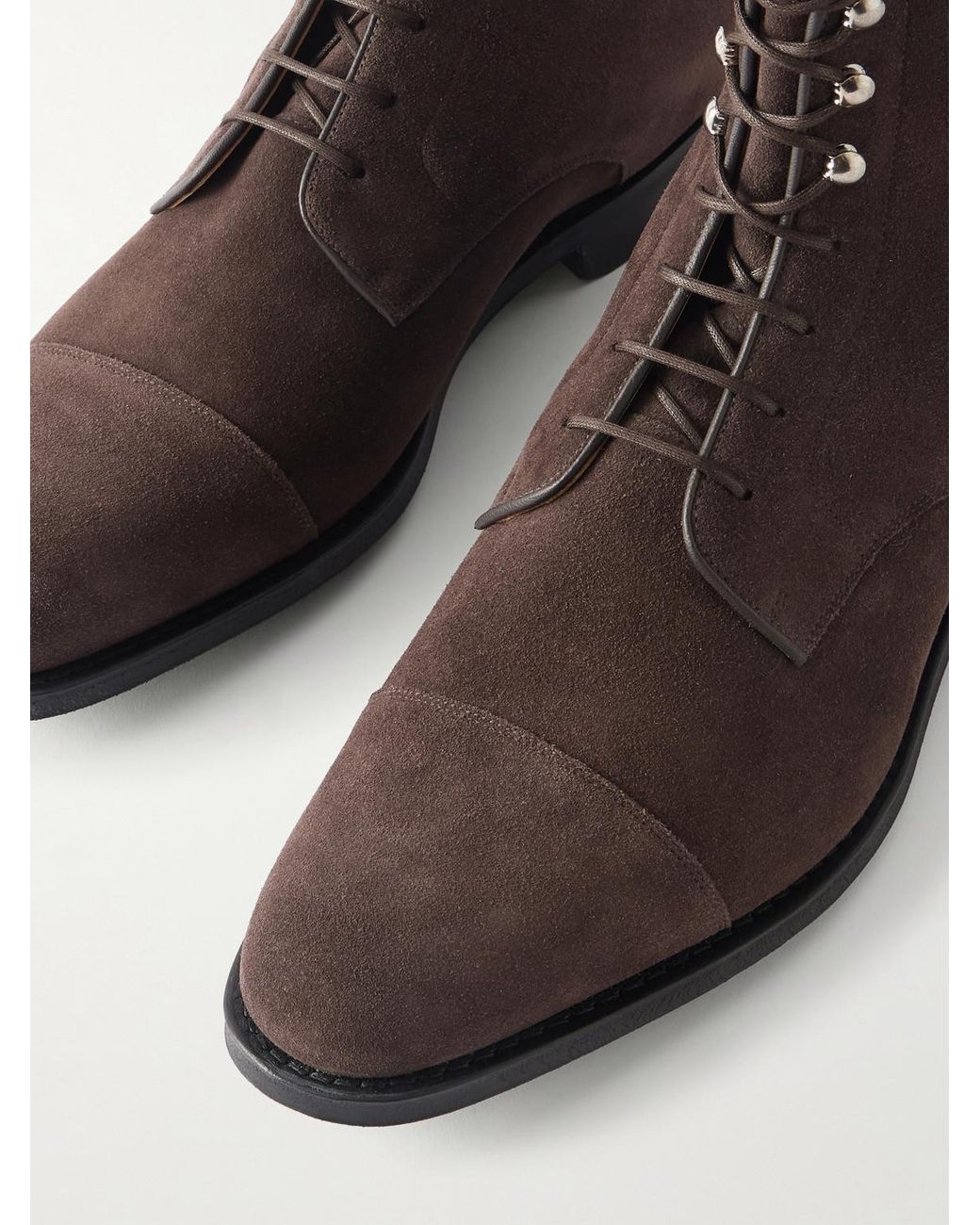 Church's Brown Edworth 2.0 Suede Lace-Up Boots for men