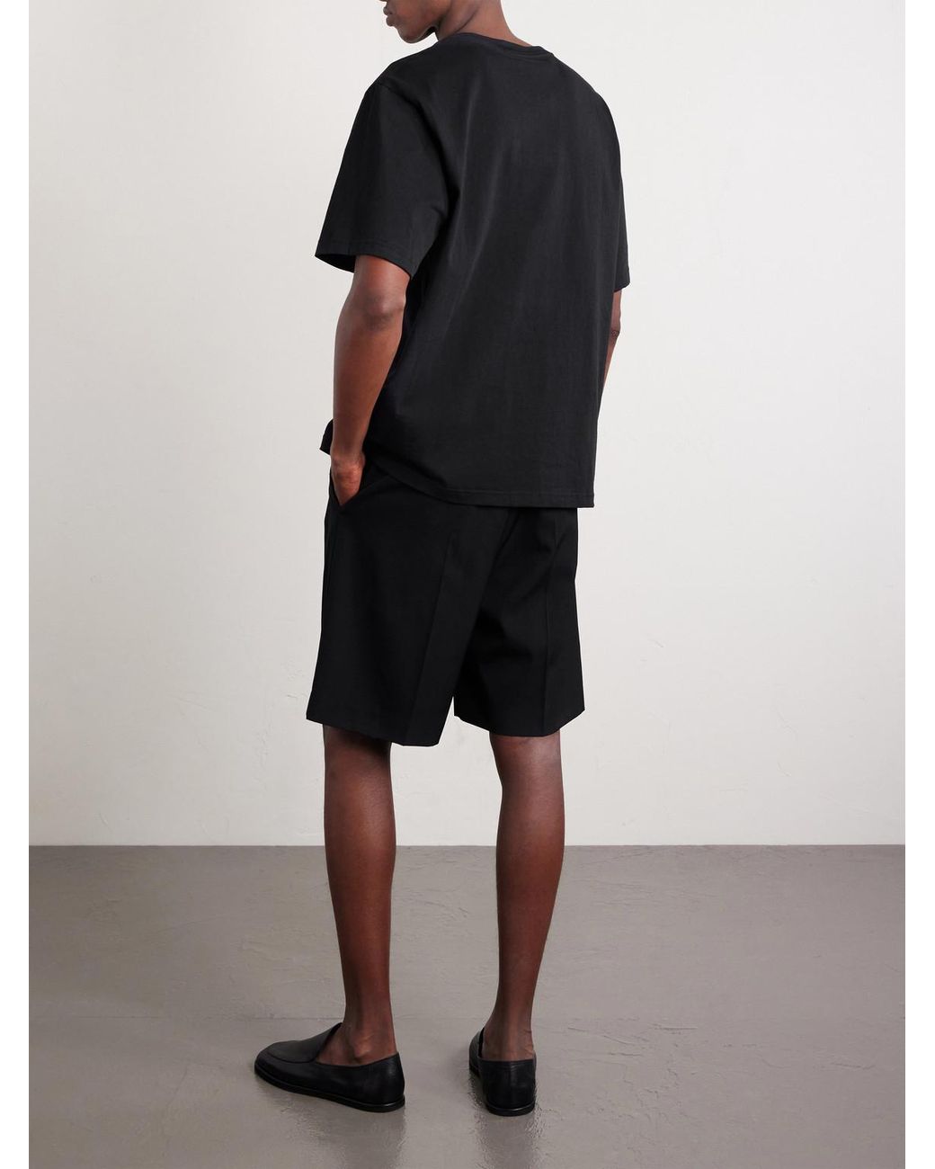 NN07 Black Jett 30026 Logo-embroidered Organic Cotton-jersey T-shirt for men