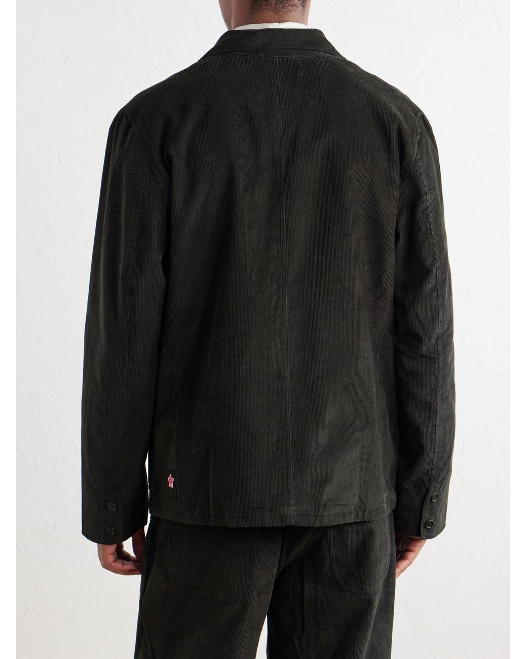 Kardo Black Somesh Cotton-Corduroy Suit Jacket for men