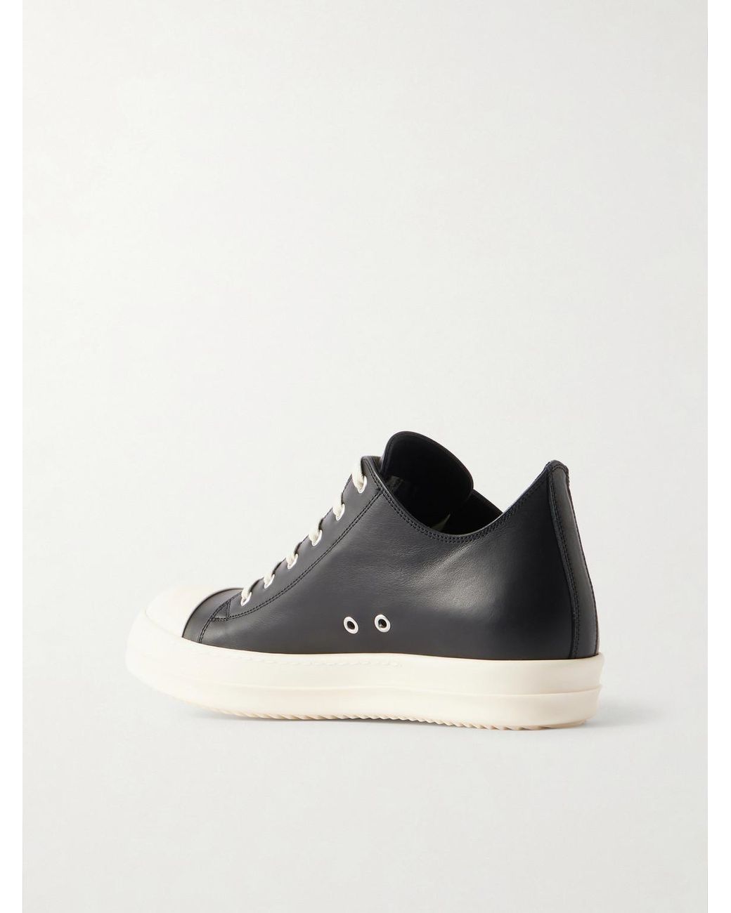 早い者勝ち　Rick Owens ラモーンズ　43 Black leather Leather rick owens ラモーンズ Lido Jumbo Lace