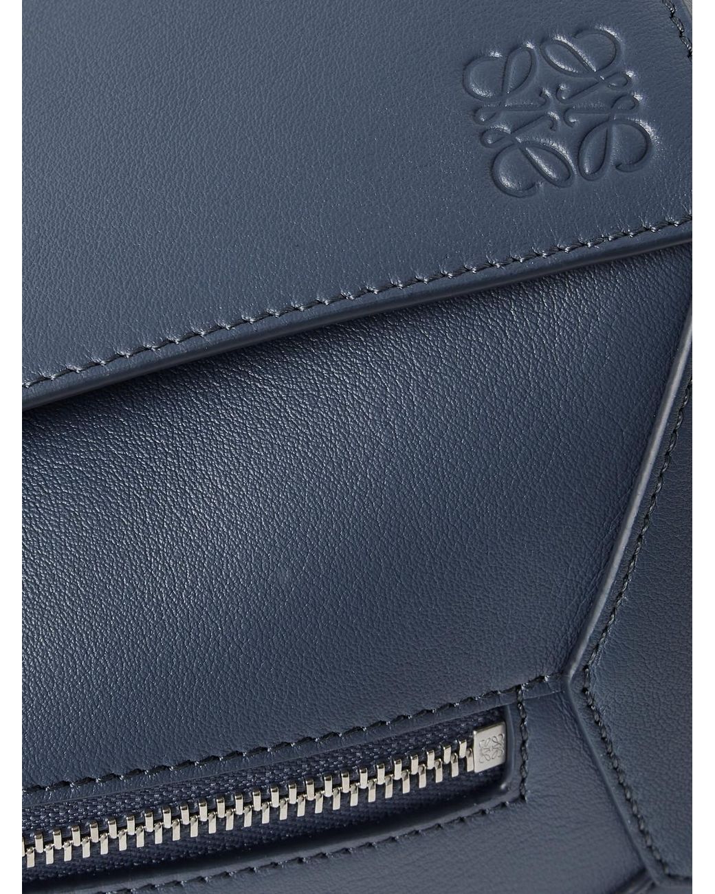 Loewe Blue Puzzle Edge Small Leather Belt Bag for men