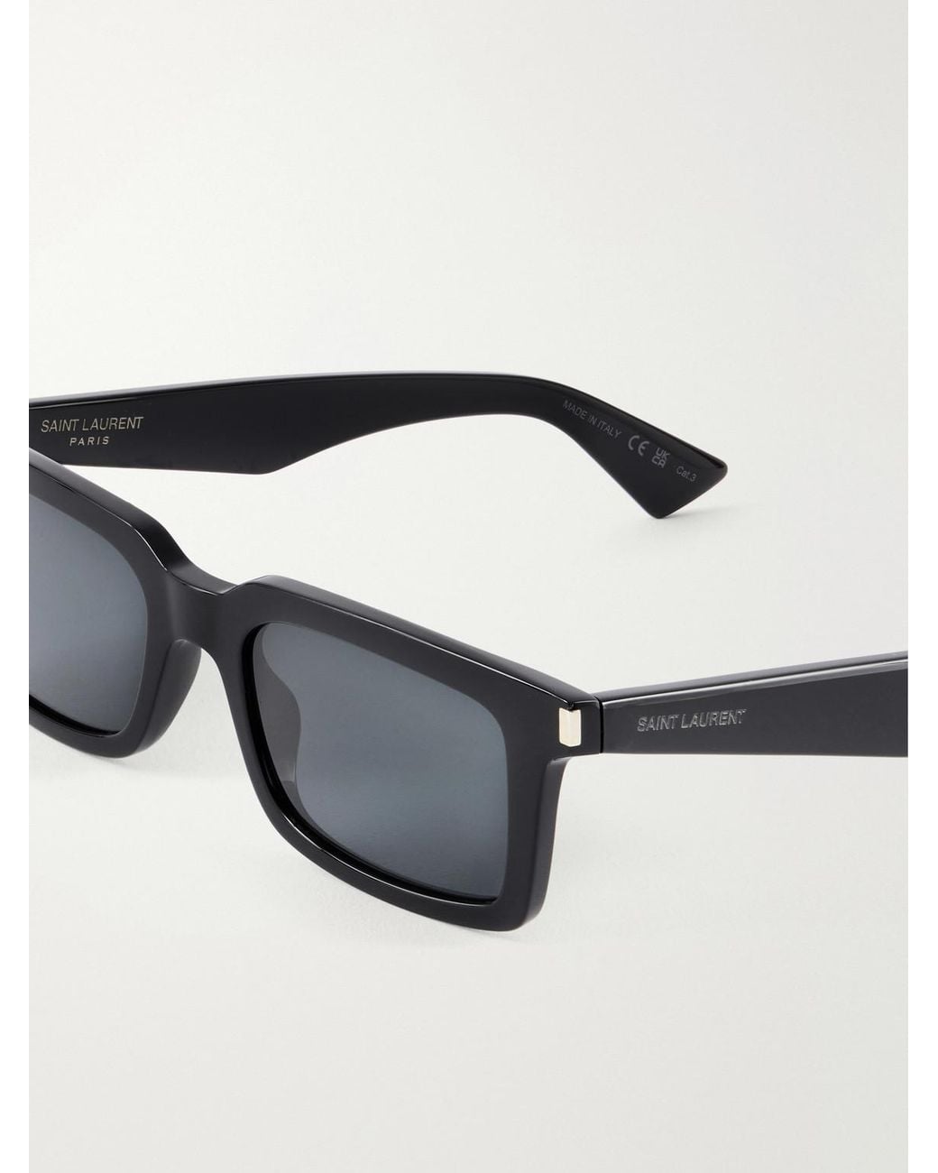 Saint Laurent Black Sl 860 D-Frame Recycled Acetate Sunglasses for men