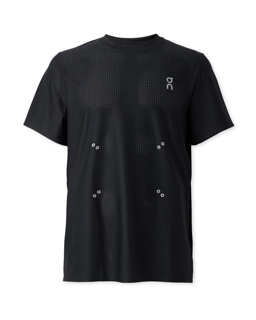 on pace t CleanCloud® On Shoes Pace-T Logo-Print Cleancloud Mesh T-Shirt in Black for