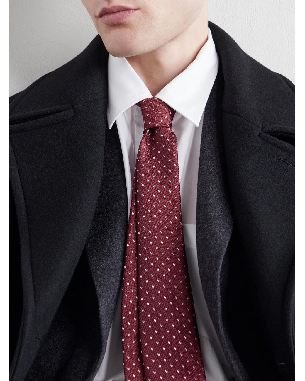 Totême Purple 8Cm Silk-Jacquard Tie for men