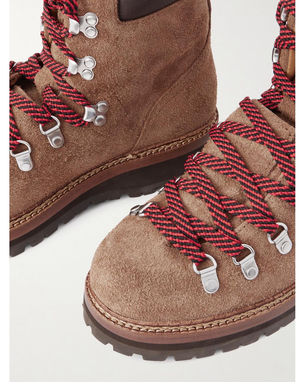 Polo Ralph Lauren Alpine Leather-Trimmed Tumbled-Suede Lace  display picture 1