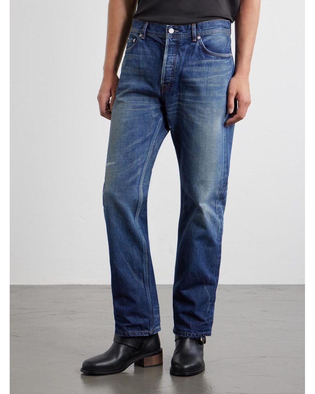 Enfants Riches Deprimes Blue Tommy Tonsil Straight-Leg Distressed Jeans for men