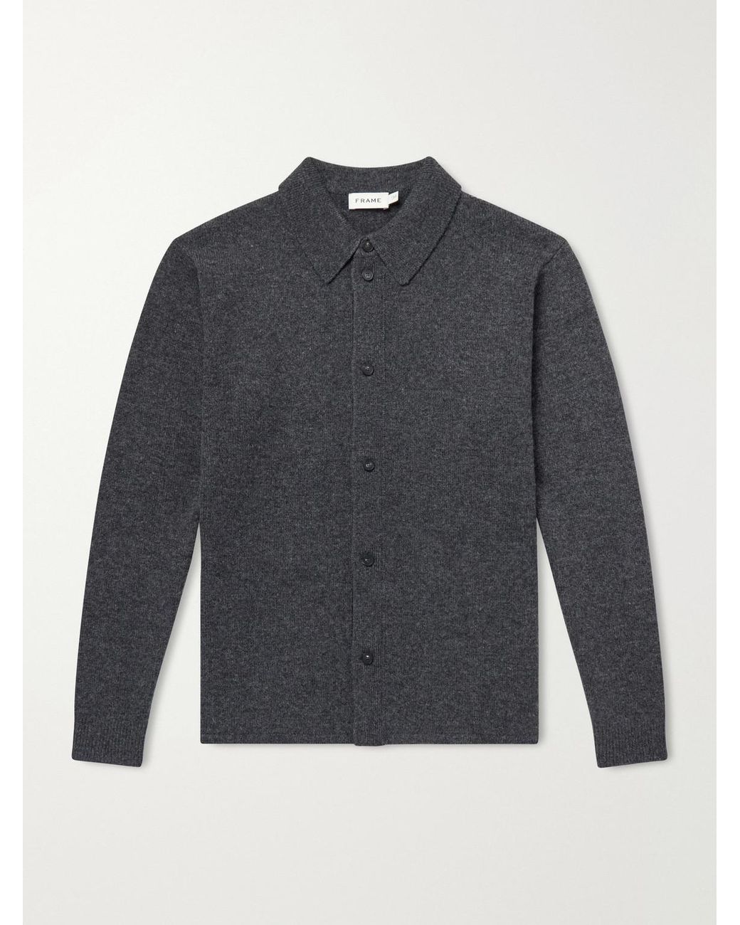 FRAME Blue Wool Cardigan for men