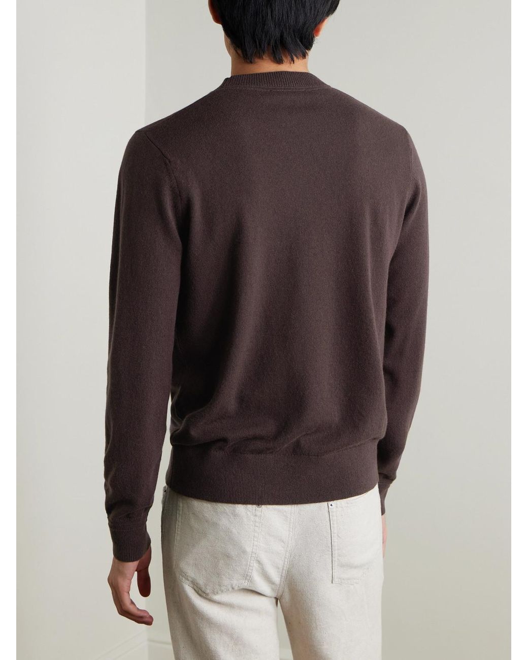 Mr P. Purple Curtis Cashmere Sweater for men